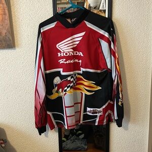 Vintage Honda Racing Ride Red Jersey